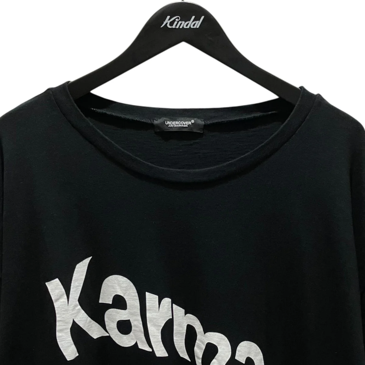 Karma Print 歪みTシャツUC1E4820-1 - Image 3
