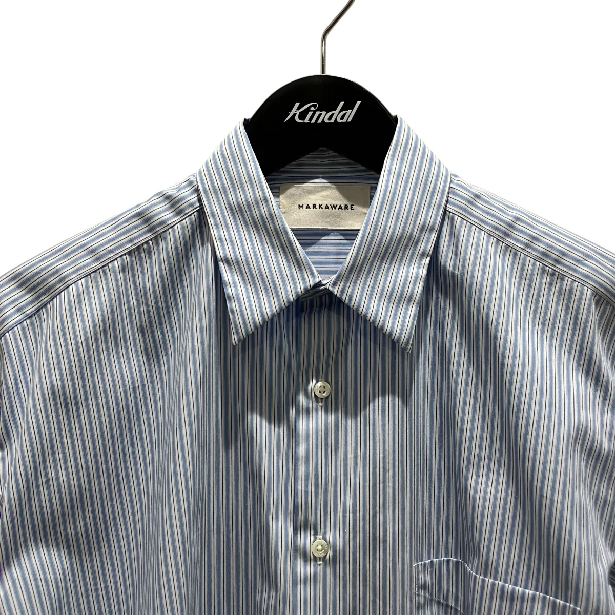 【SOKTAS ORGANIC COTTON POPLIN STRIPE COMFORT FIT SHIRT S S】ストライプシャツA24B01SH02B - Image 3