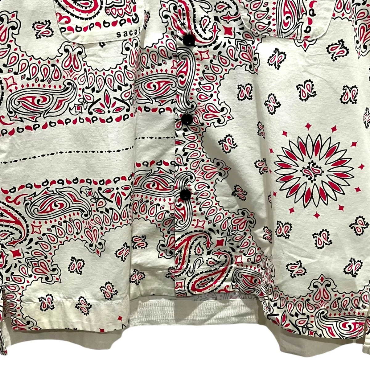 【Bandana Print Shirt】オープンカラーシャツ22-02689M - Image 4