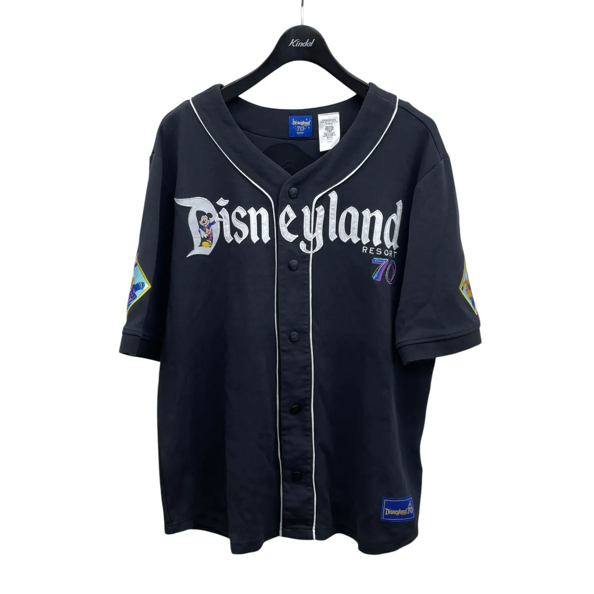 カリフォルニアディズニー 70周年 ベースボール半袖Tシャツ