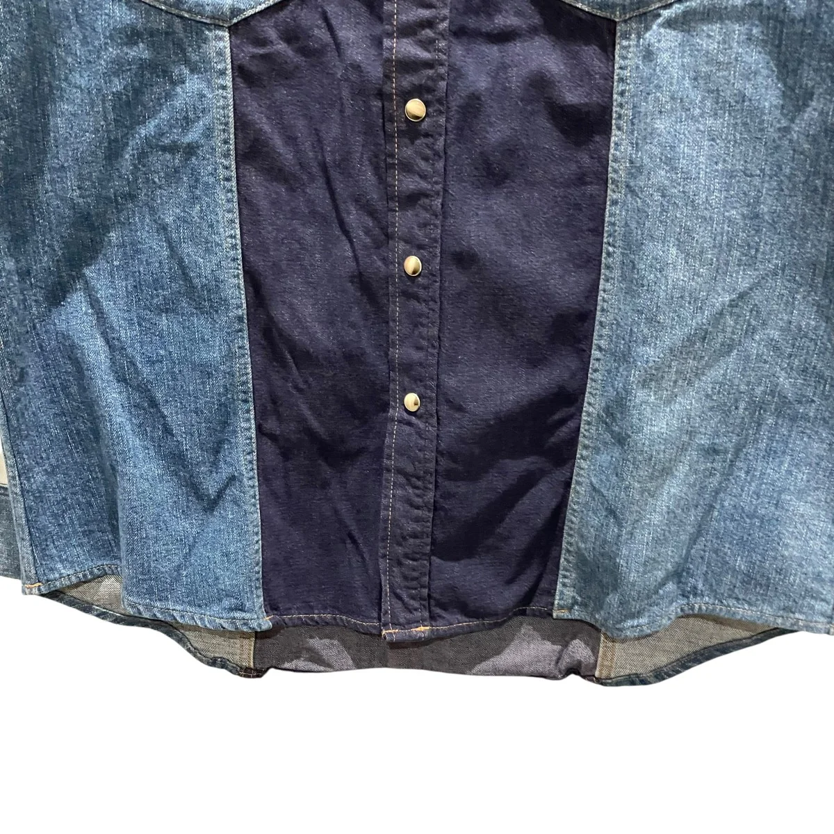 23AWパッチワークデニムシャツ2T353521 - Image 4