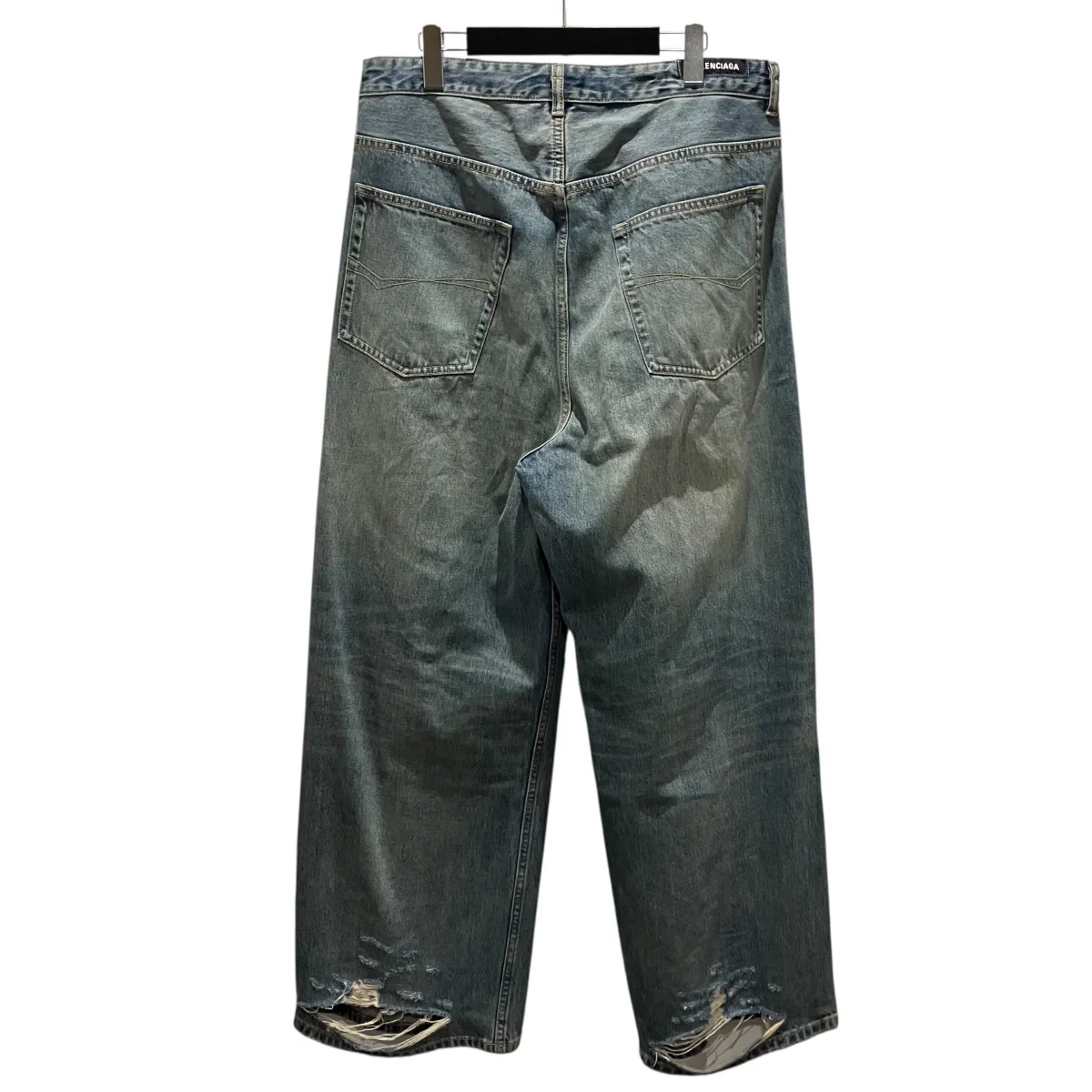 【Drawstring Baggy Jeans】ダメージ加工バギーデニムパンツ786643 - Image 2