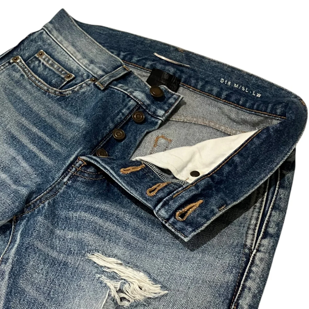 クラッシュ加工デニムパンツ551344 - Image 5