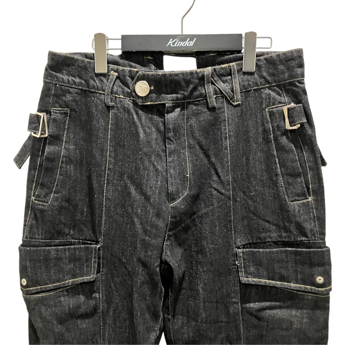 カーゴデニムパンツNUSS24TRO001-BLK - Image 3