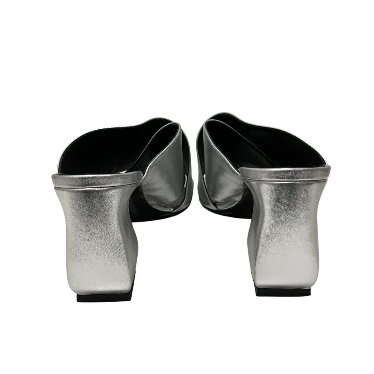 NAPPA SILK ARGENTOヒールサンダル - Image 4