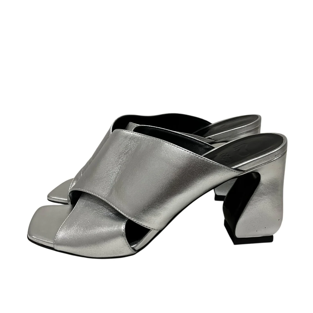 NAPPA SILK ARGENTOヒールサンダル - Image 5