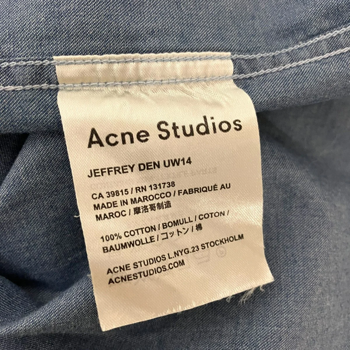 デニムシャツJEFFREY DEN UW14 - Image 7