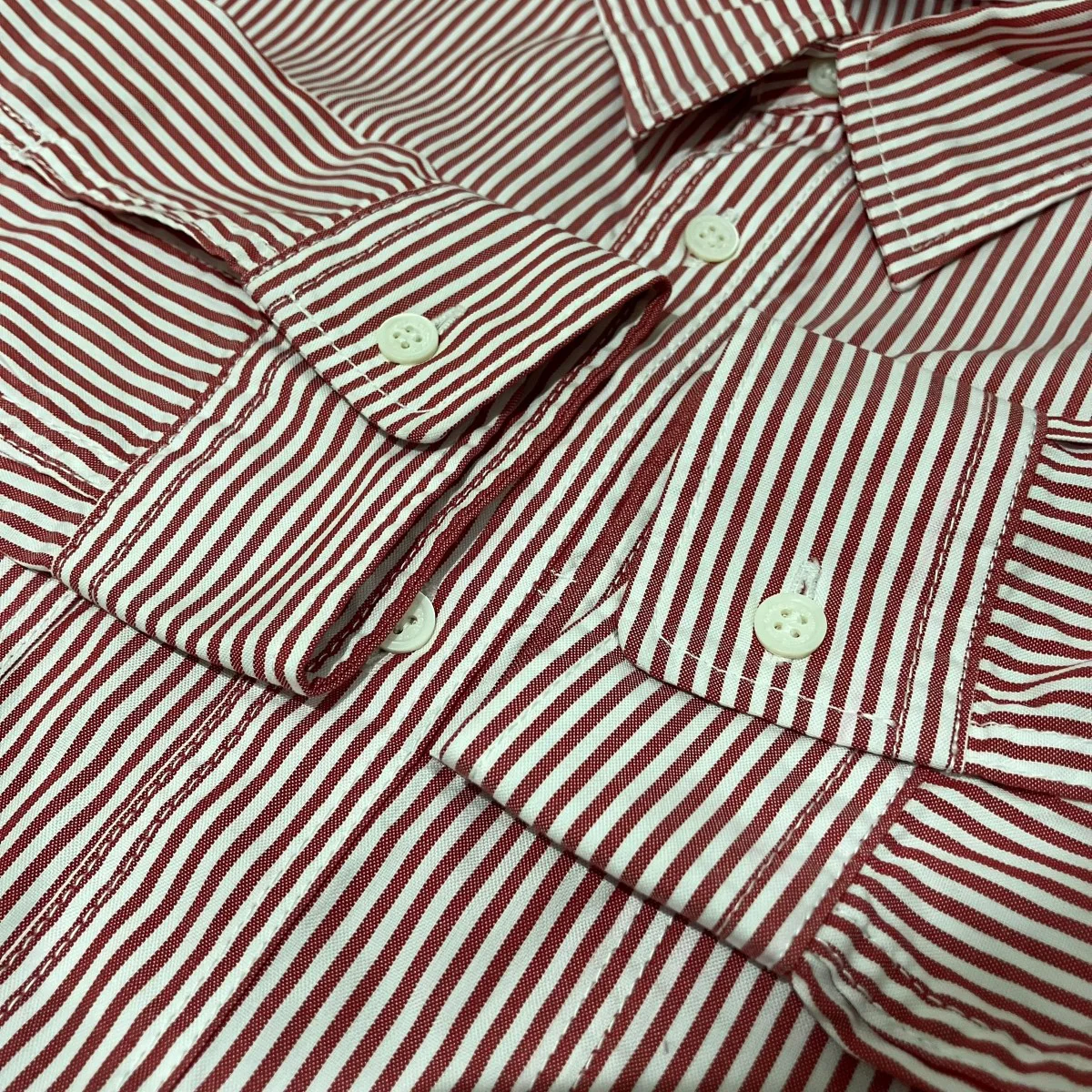 26SS【綿ストライプオックスL／S SH】ストライプシャツHQ-B011 - Image 5