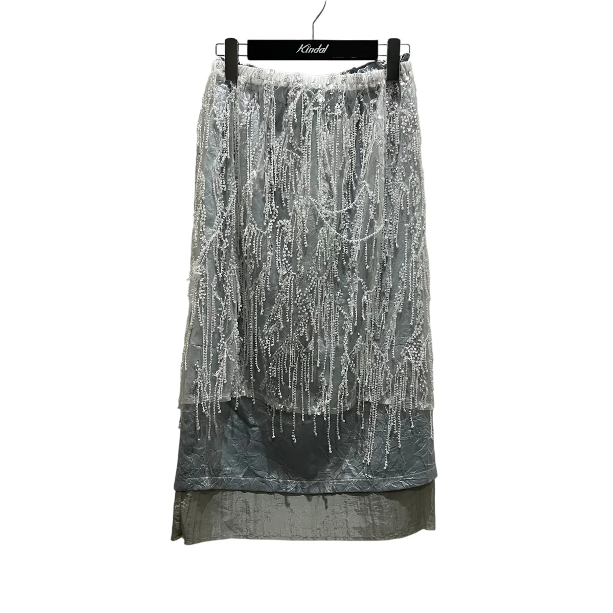 25AW【Satin Combination Bijou Skirt】ビジュースカート21252515708