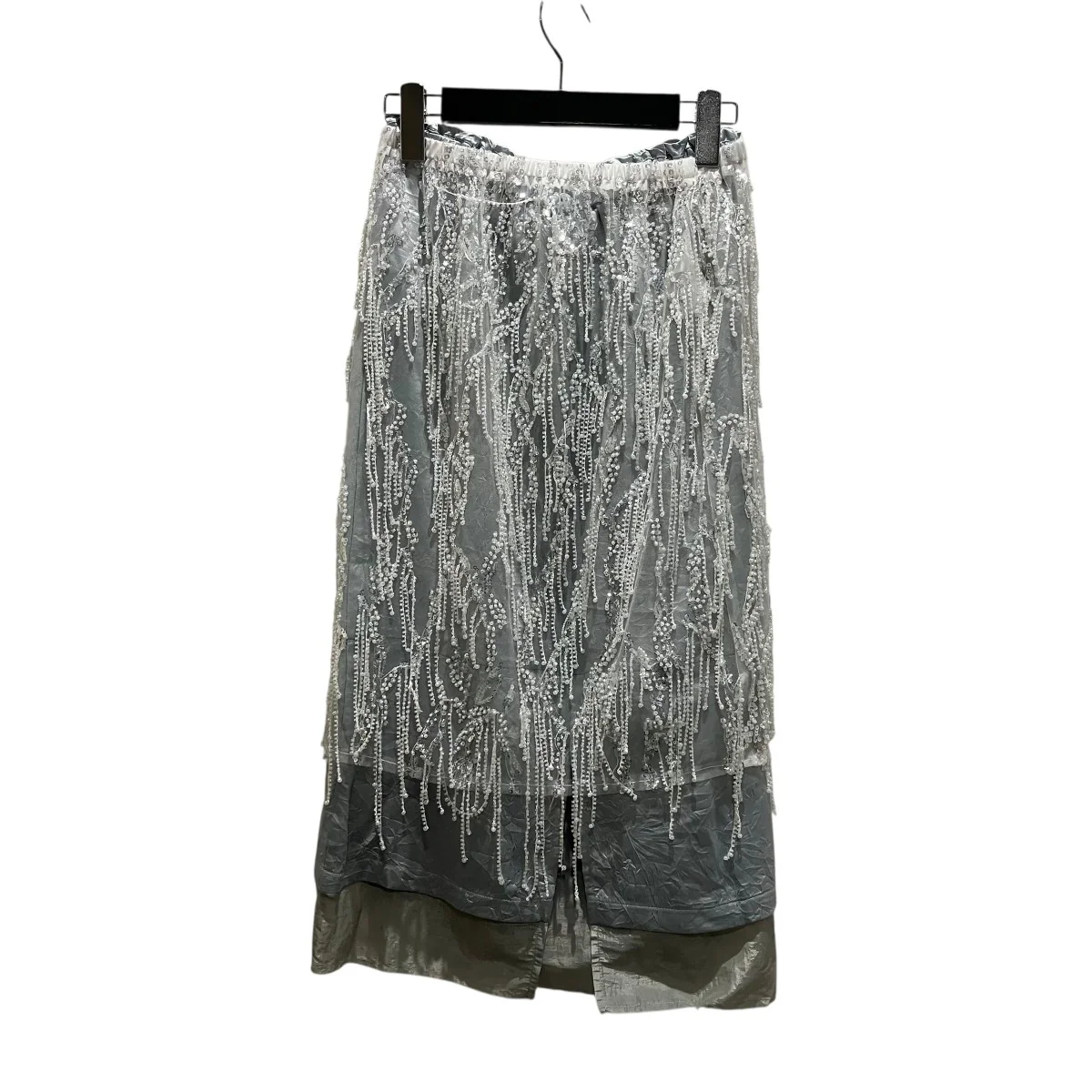25AW【Satin Combination Bijou Skirt】ビジュースカート21252515708 - Image 2
