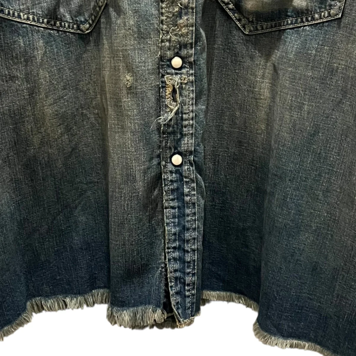 vintage加工デニムウエスタンシャツSM-A23-0000-015 - Image 4