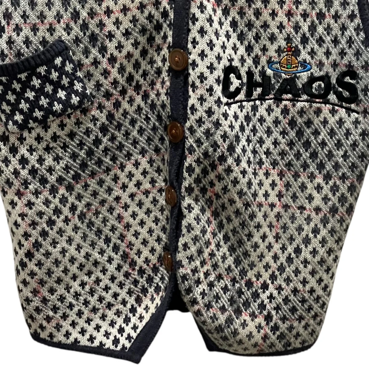 【DISTRESSED TARTAN VEST】ウールベスト1803006Y-Y0044 - Image 4