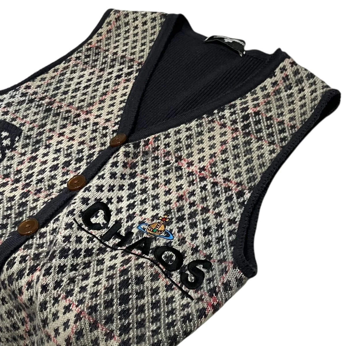 【DISTRESSED TARTAN VEST】ウールベスト1803006Y-Y0044 - Image 5