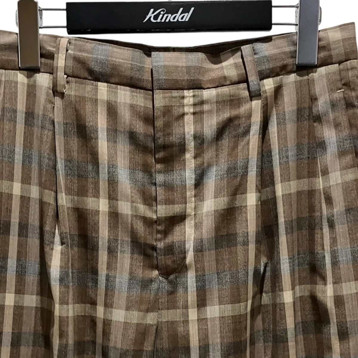 26SS【SUPER FINE TROPICAL WOOL CHECK TWO-TUCK SLACKS】イージーパンツA26SP05TC - Image 3