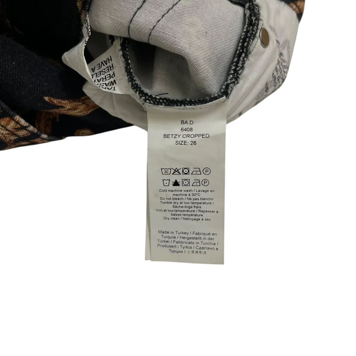 BETZY CROPPED総柄デニムパンツ6408 - Image 5