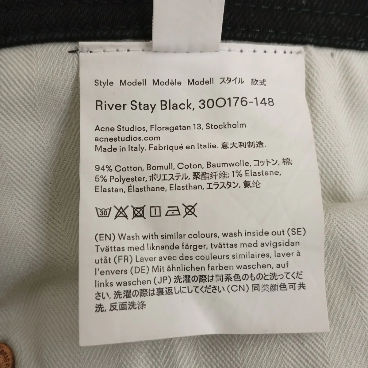 RIVER STAY BLACKデニムパンツ30O176-148 - Image 5