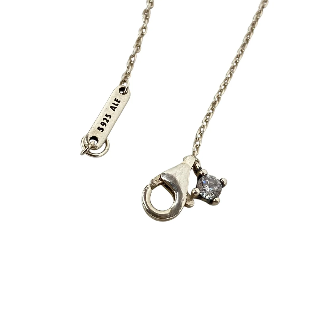 「Round Pave Halo Collier Necklace」ネックレス - Image 4