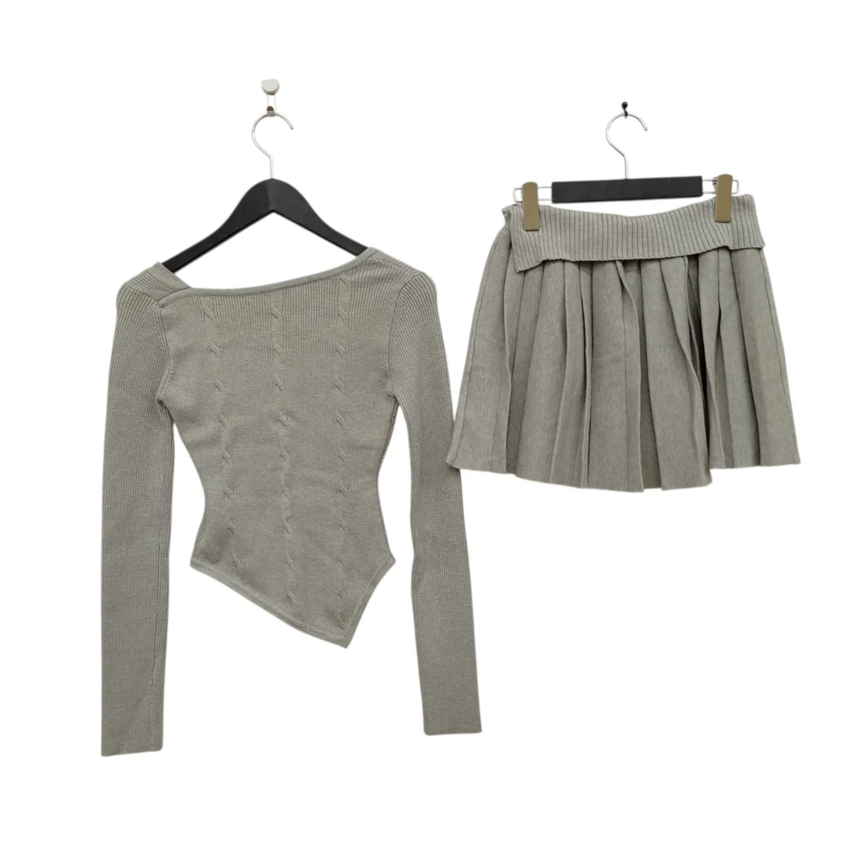 Jody pleats knit set up プリーツニットスカートセットアップAM1121 - Image 2