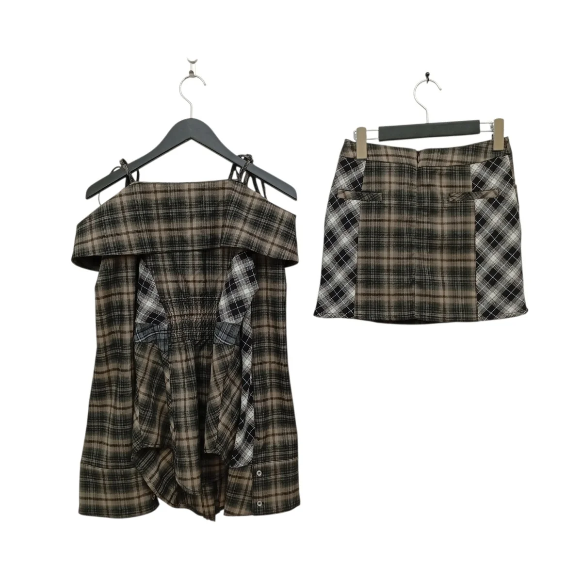CHLOE CHECK SET UPチェックセットアップAM0975 - Image 2