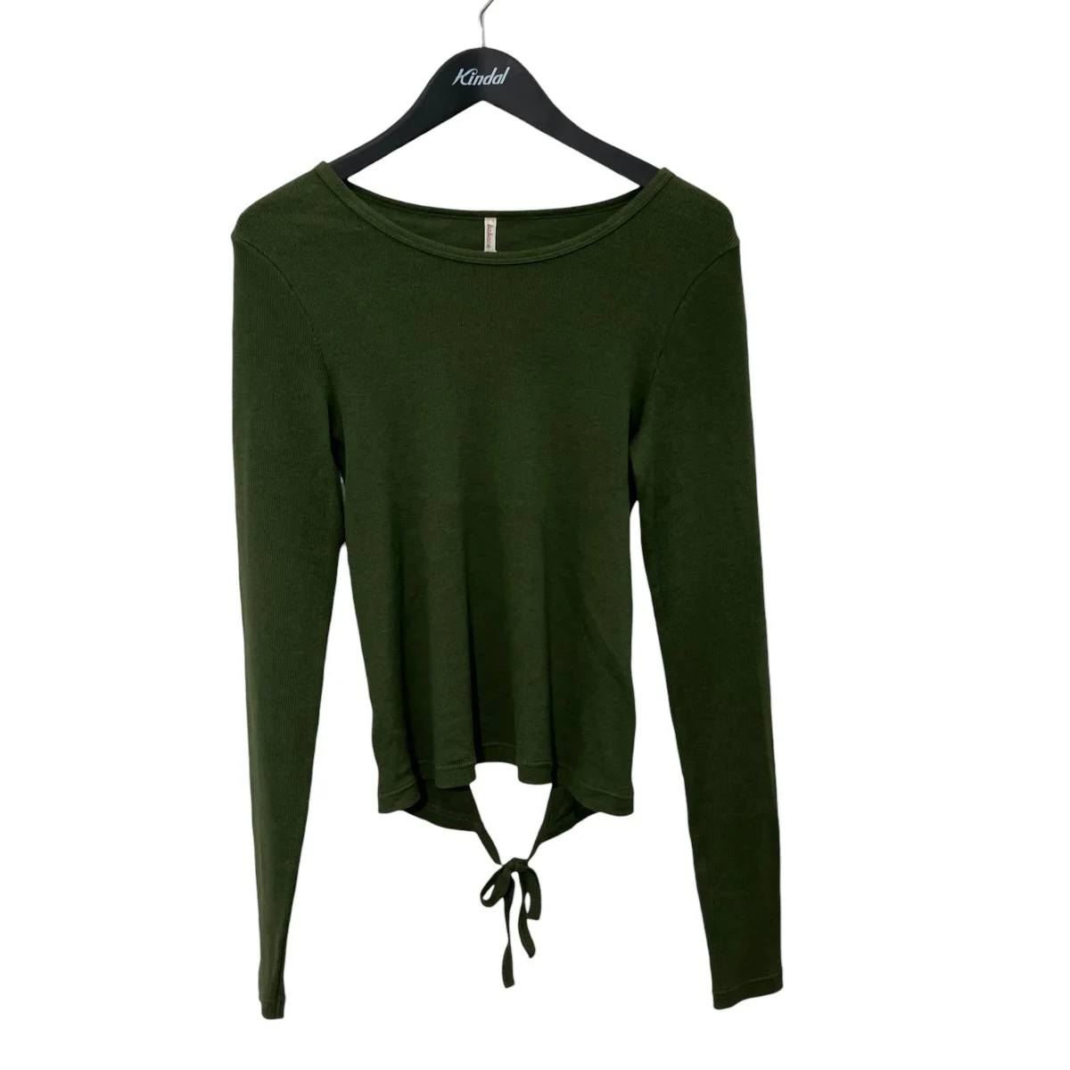 Cotton Silk Ribbed Open Back POバックオープンプルオーバーニットBA01-CR38