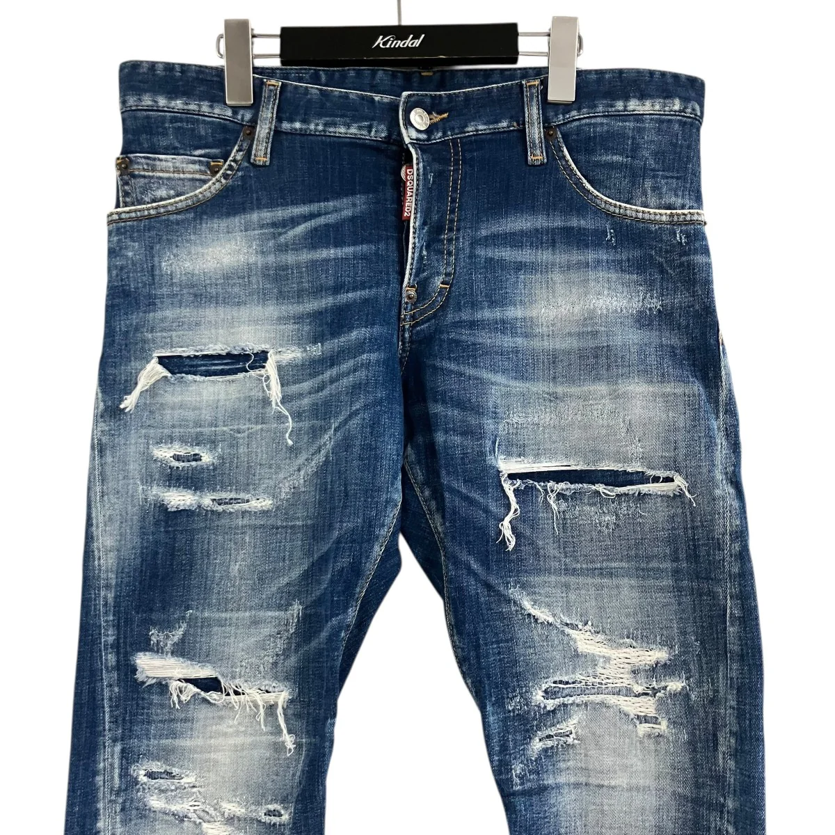 ダメージ加工スキニーデニムパンツ - Image 2