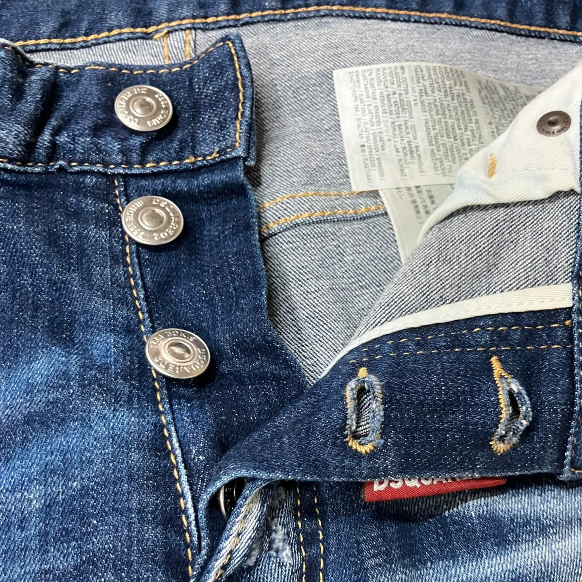 ダメージ加工 ラインストーンデニムパンツ ジーンズ - Image 5