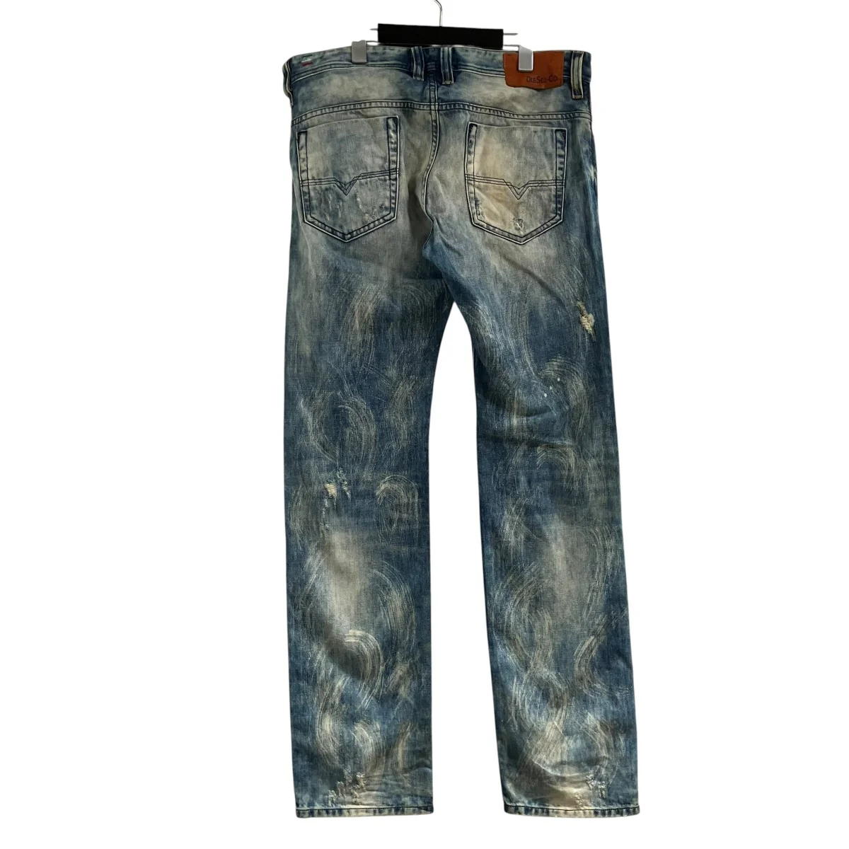クラッシュ加工デニムパンツ - Image 3