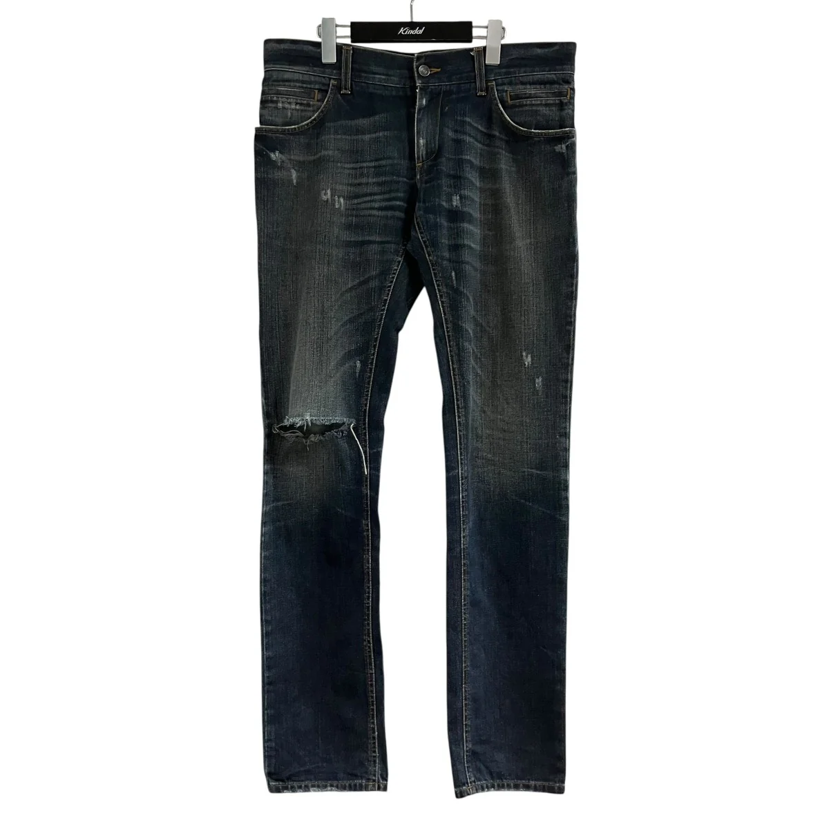 クラッシュ加工ウォッシュドデニムパンツG374LP/G8H50