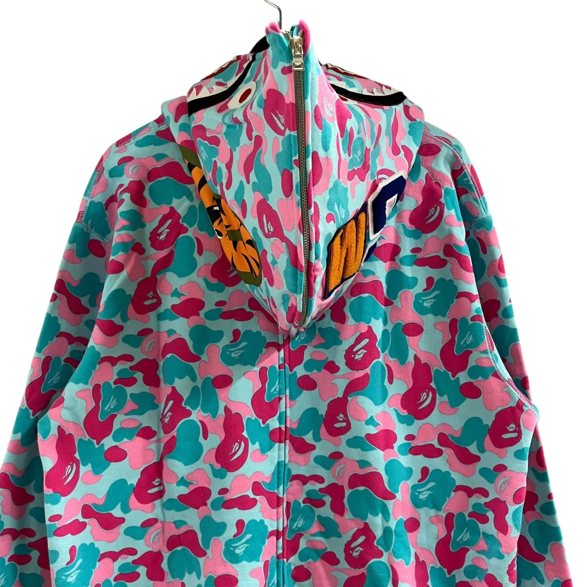 カモ柄シャークジップアップパーカー - Image 4