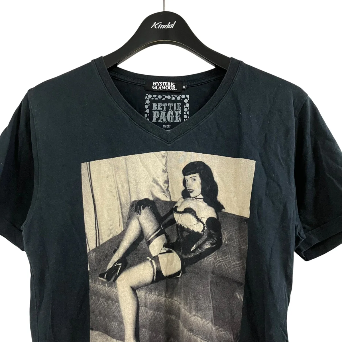 VネックプリントTシャツ4CT-5591 - Image 2