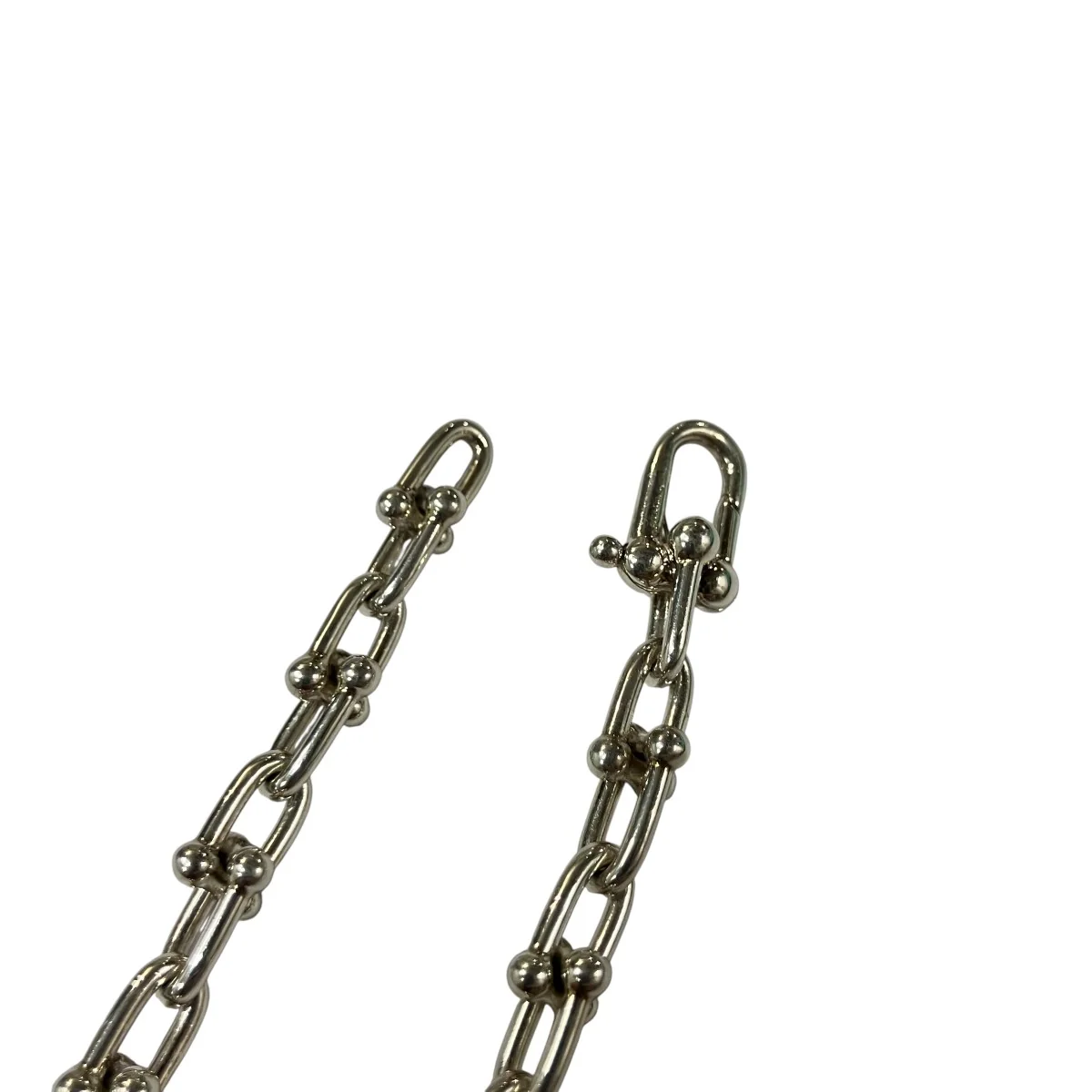 ハードウェアスモールリンク シルバーブレスレット - Image 4