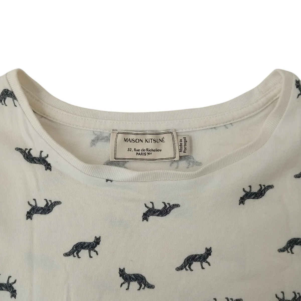 キツネシルエット総柄Tシャツ - Image 5