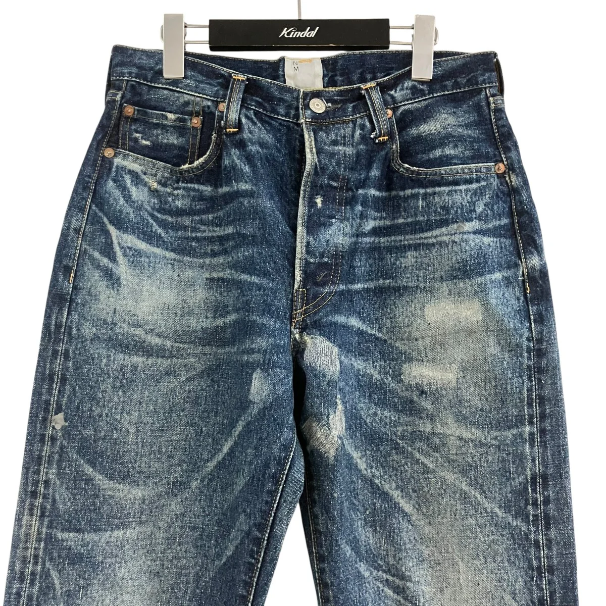 GQ SHOPウォッシュド加工デニムパンツPT-YY-0005 - Image 2