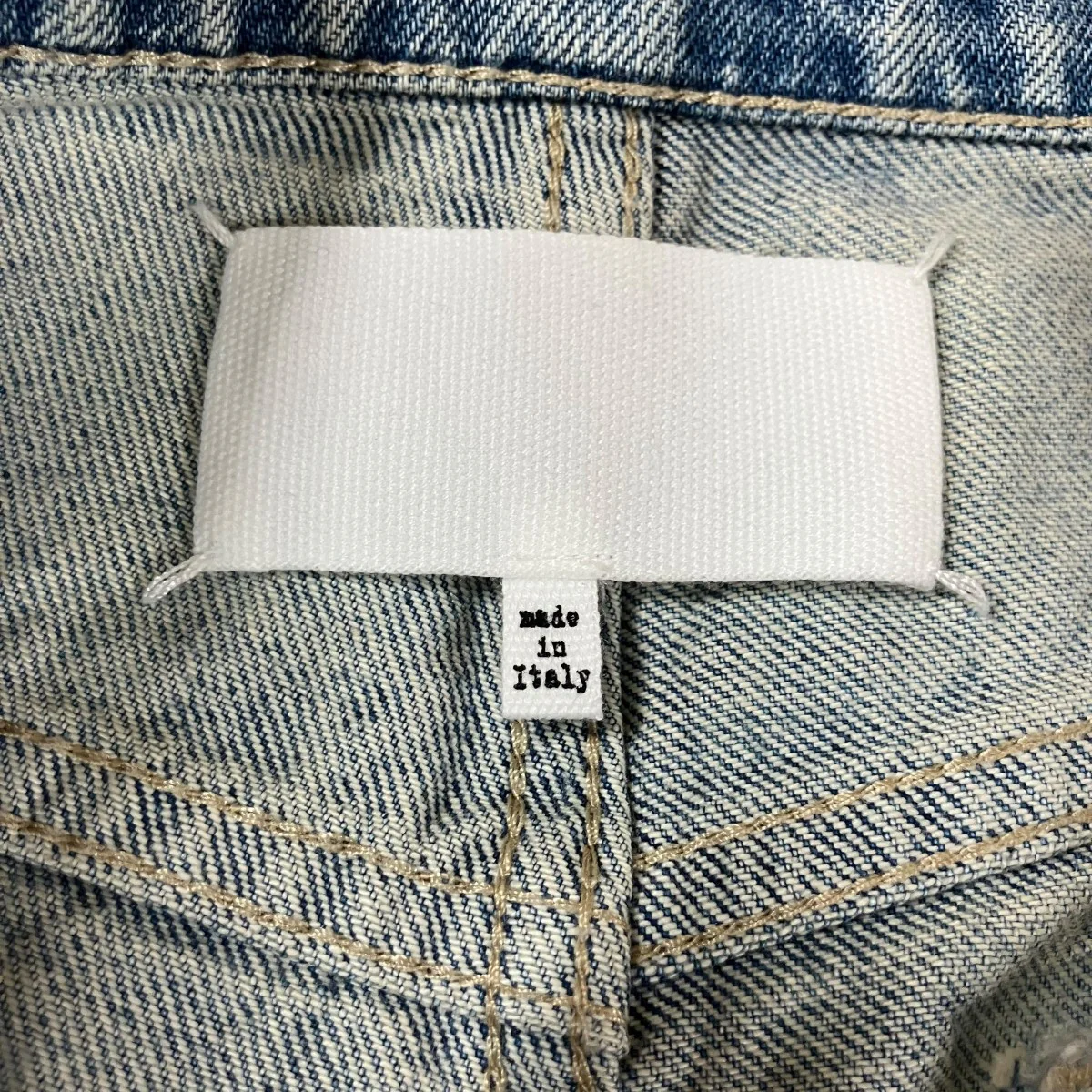 アイスウォッシュド加工カットオフデニムパンツ - Image 6