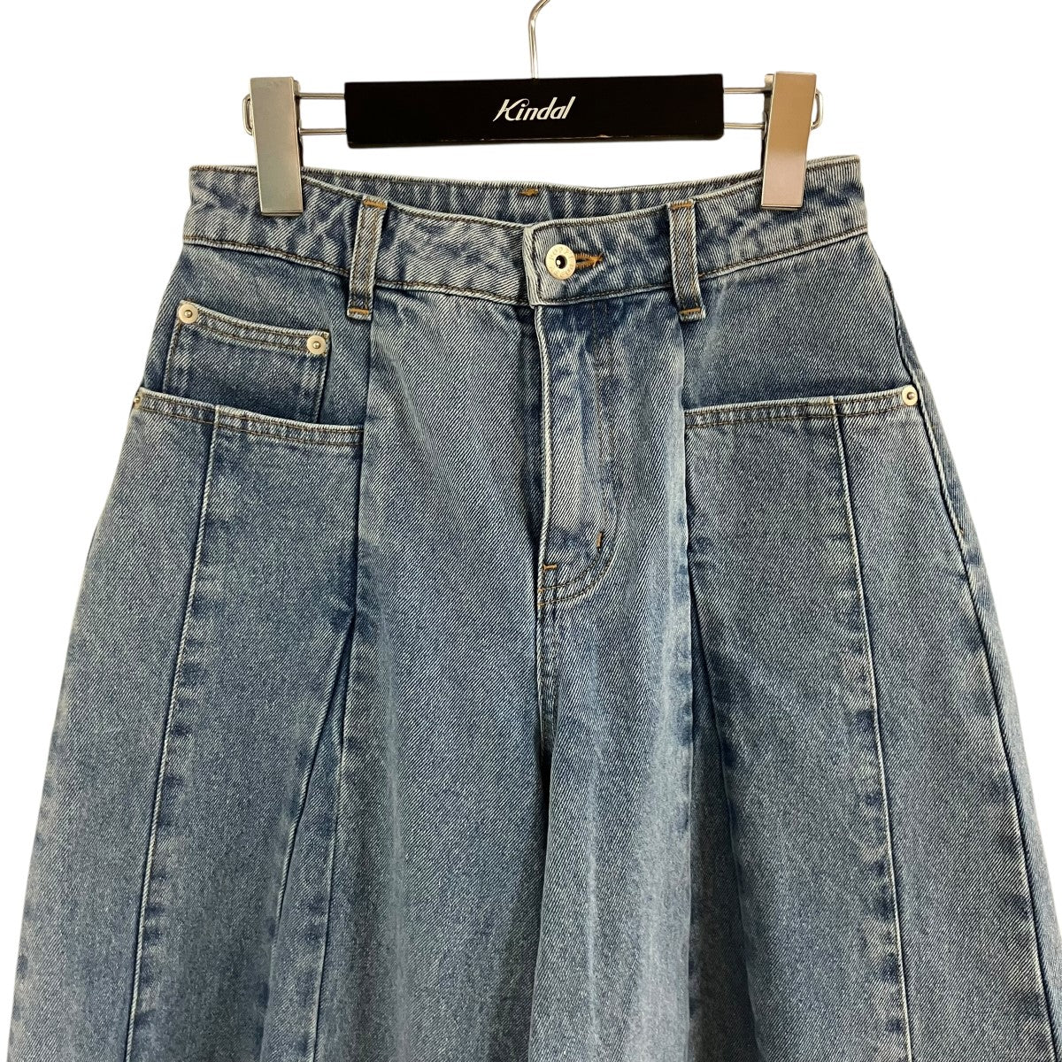 プリーツバルーンデニムパンツ - Image 2