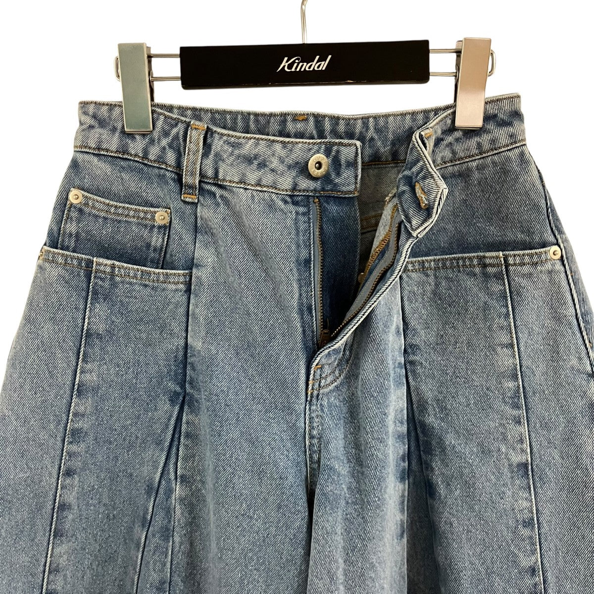 プリーツバルーンデニムパンツ - Image 3