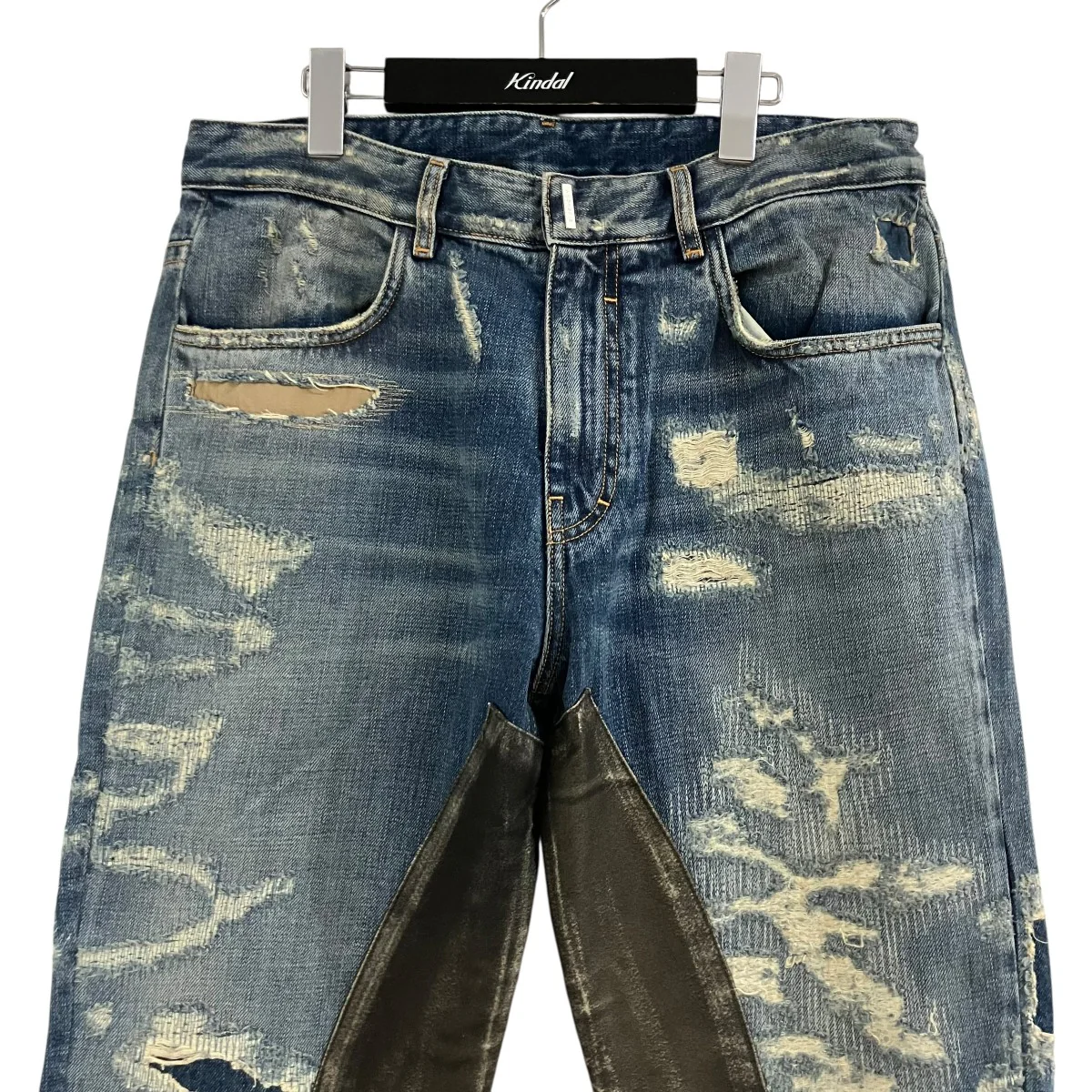 モールスキンデストロイ加工デニムパンツ - Image 2