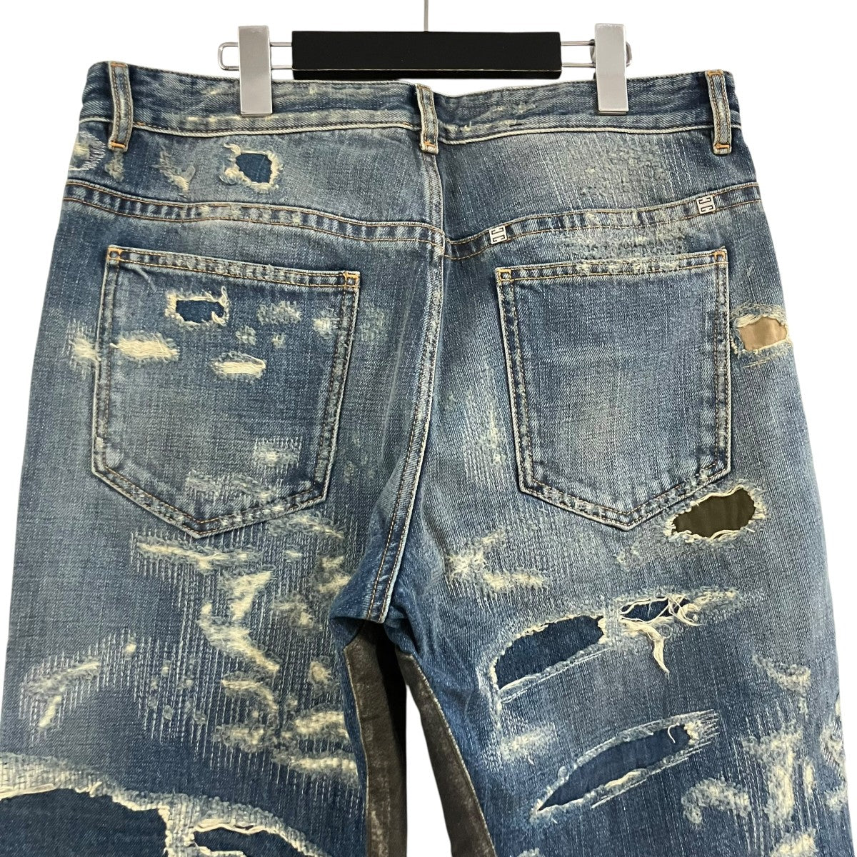 モールスキンデストロイ加工デニムパンツ - Image 4