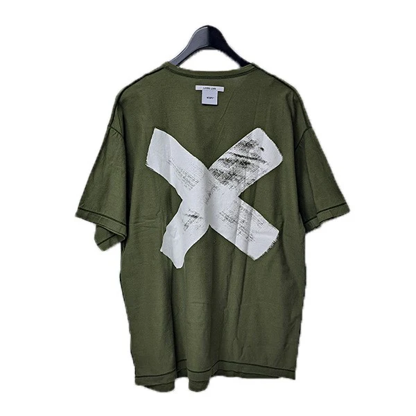 22SSCROSS SS COTTON裏返しデザインバックプリントTシャツ221ATDT-CSM15 - Image 2