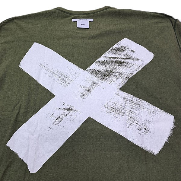 22SSCROSS SS COTTON裏返しデザインバックプリントTシャツ221ATDT-CSM15 - Image 4