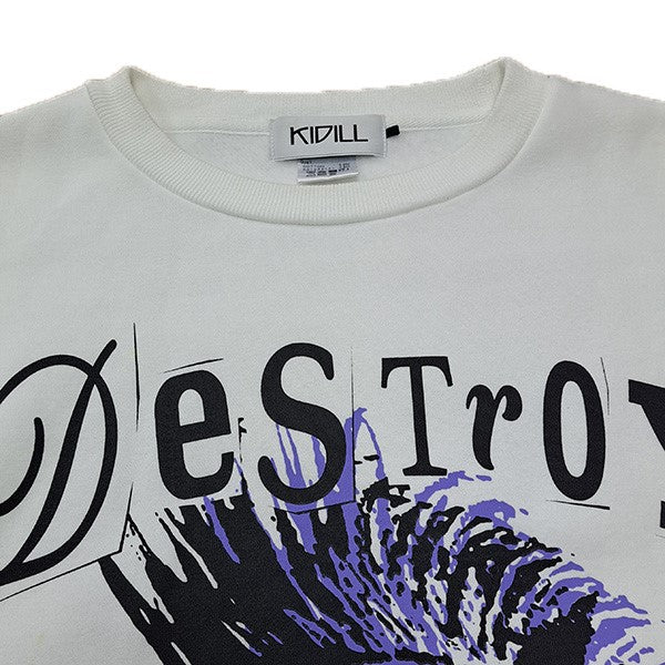 24AWDESTROY PUNK SKULL SWEATデストロイパンクスカルスウェットKL876 - Image 3