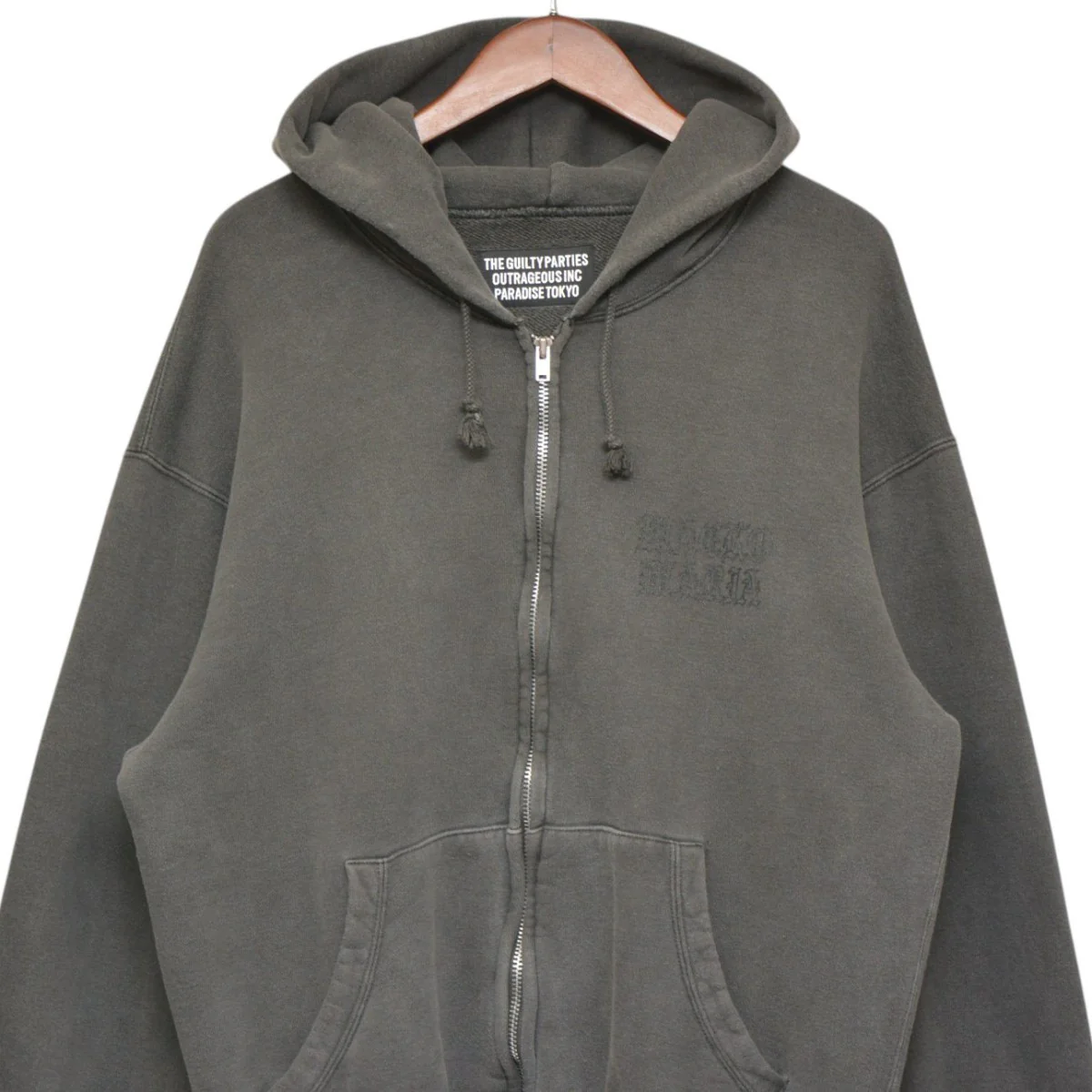 2026SS　WASHED HEAVY WEIGHT ZIP HOODED SWEAT SHIRT　ウォッシュドヘビーウェイトジップフーデッドスウェットシャツ　パーカー　26SSE-WMC-SS01 - Image 3