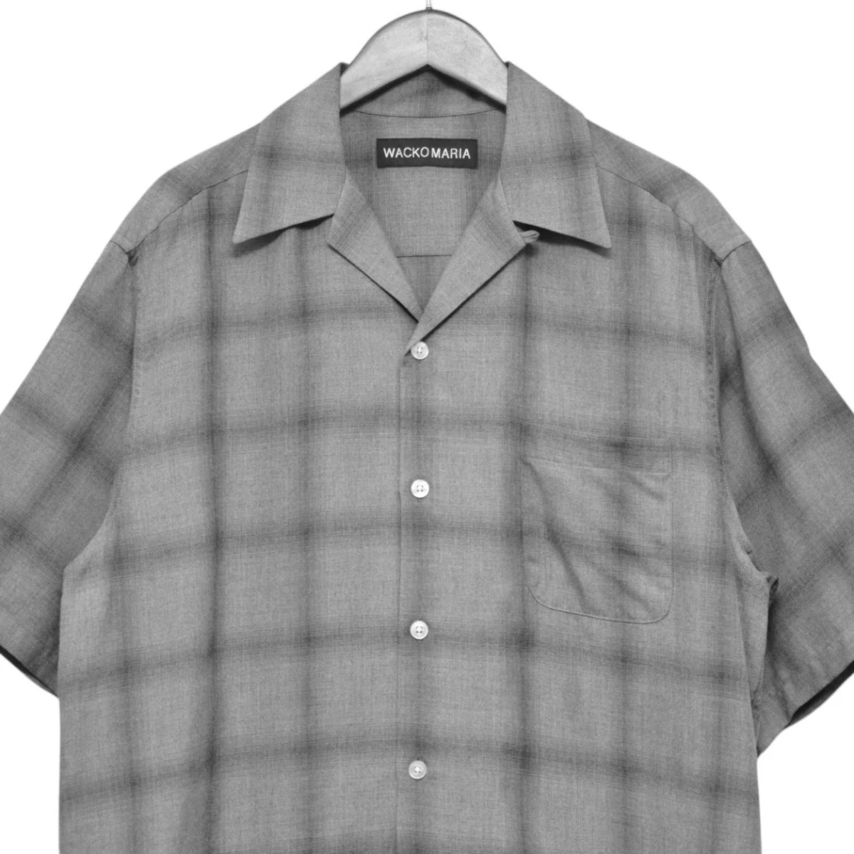 2025SS　OMBRE CHECK OPEN COLLAR SHIRT S S ( TYPE-3 )　オンブレチェックオープンカラーシャツ　25SS-WMS-OC20 - Image 3