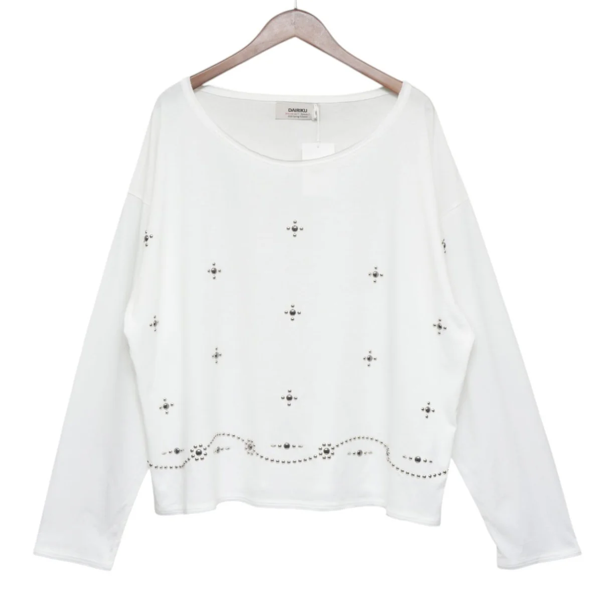 2026SS Waist Studs Wide-Neck Tee ワイドネックTシャツ 26SS C6