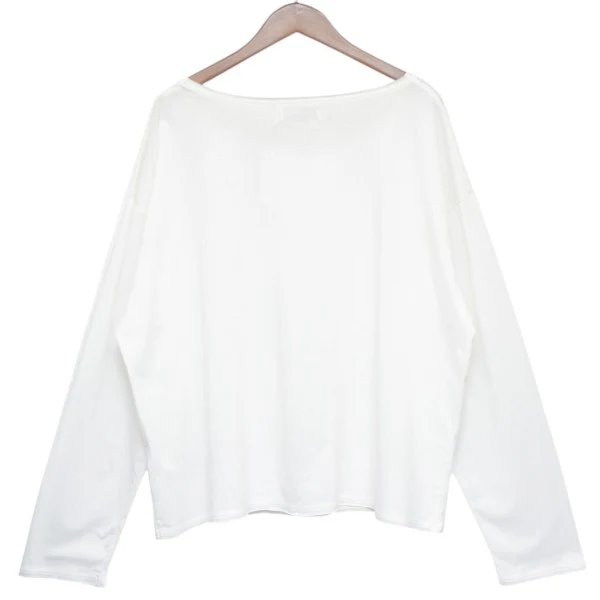 2026SS Waist Studs Wide-Neck Tee ワイドネックTシャツ 26SS C6 - Image 2