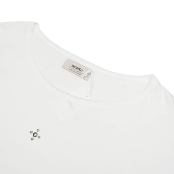 2026SS Waist Studs Wide-Neck Tee ワイドネックTシャツ 26SS C6 - Image 4