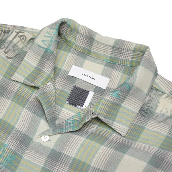 TRANSPARENT CHECK CROPPED SHIRT　クロップドチェックシャツ　ショート丈半袖シャツ　SRO-SH-U01 - Image 3