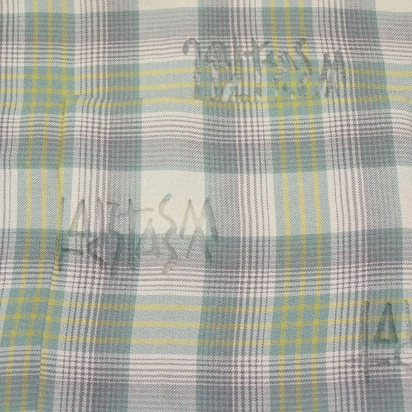 TRANSPARENT CHECK CROPPED SHIRT　クロップドチェックシャツ　ショート丈半袖シャツ　SRO-SH-U01 - Image 4