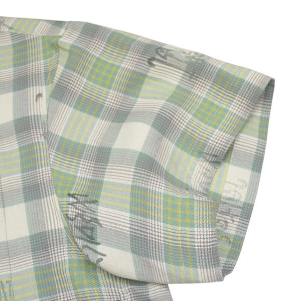 TRANSPARENT CHECK CROPPED SHIRT　クロップドチェックシャツ　ショート丈半袖シャツ　SRO-SH-U01 - Image 5