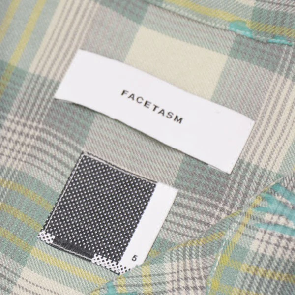 TRANSPARENT CHECK CROPPED SHIRT　クロップドチェックシャツ　ショート丈半袖シャツ　SRO-SH-U01 - Image 6